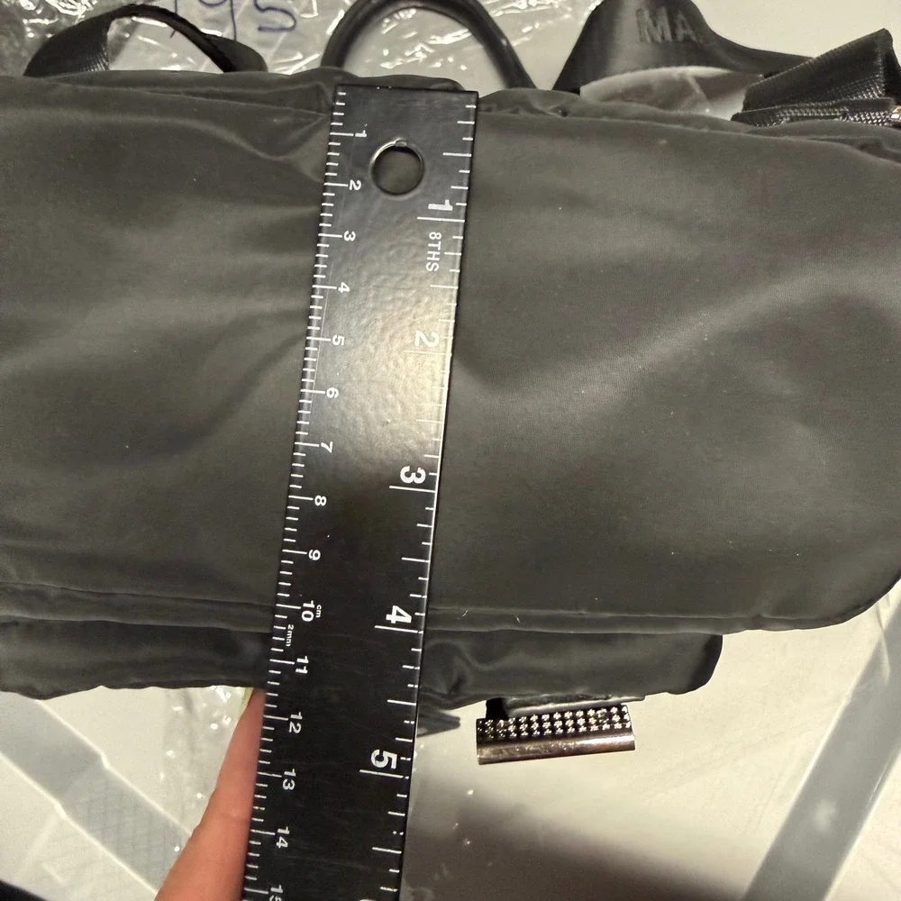 MADDEN NYC‎ Black Nylon Backpack bag handbag purse quilted